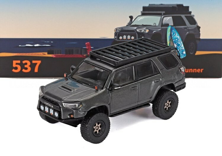 TOYOTAトヨタ 4RUNNER 広広とした上半身 2018 薄墨色 / GCD 1/64 ミニカー
