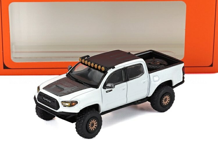 TOYOTAトヨタ タコマ TRD PRO 寄せあつめる 2022 白いこと黒いこと / GCD 1/64 ミニカー