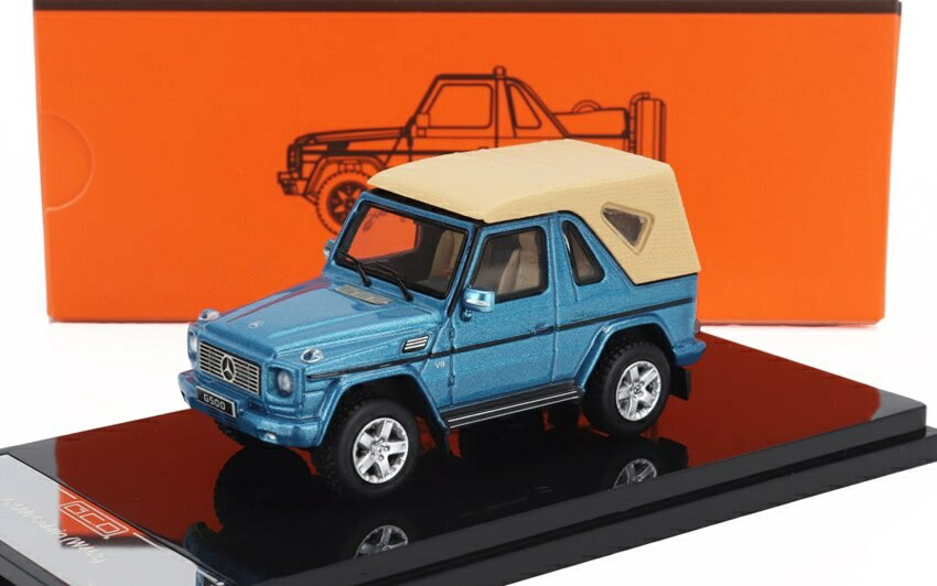 Mercedes Benzメルセデスベンツ G位置付け カブリオレ 明けっ広げ (W463) 付属物付 2003 青色 / GCD 1/64 ミニカー 車-おもちゃ