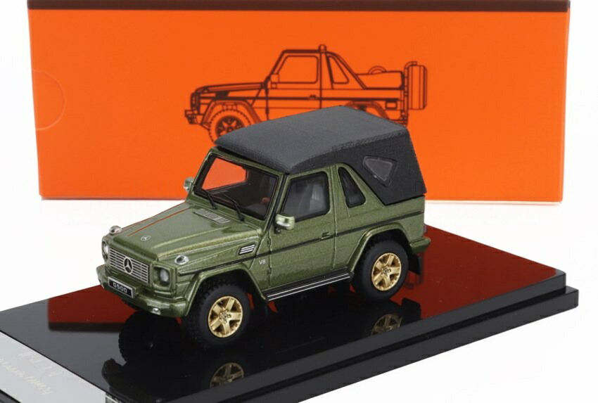 Mercedes Benzメルセデスベンツ G位置付け カブリオレ 明けっ広げ (W463) 付属物付 2003 緑であること / GCD 1/64 ミニカー 乗り物のおもちゃ-ミニカー・トイカー