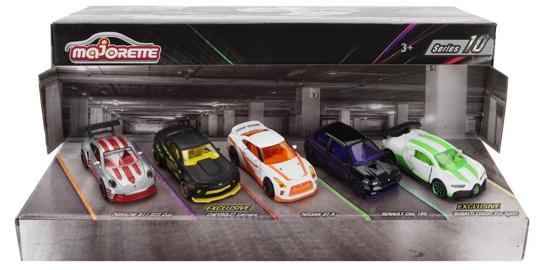 Porscheポルシェ セット 5x 911 992 GT3 シボレー カマロ Nissanニッサン GTR Renaultルノー クリオ Bugattiブガッ SCALE APPROX / MAJORETTE 1/64 ミニカー