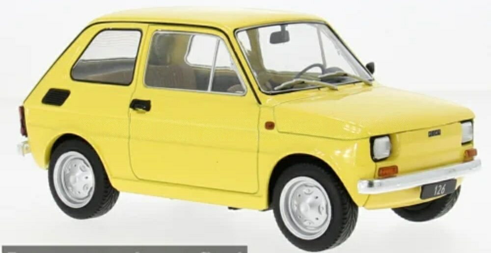 【予約】2026年発売予定FIATフィアット 126 1972 イエロー / MCG 1/18 ミニカー｜ラストホビー