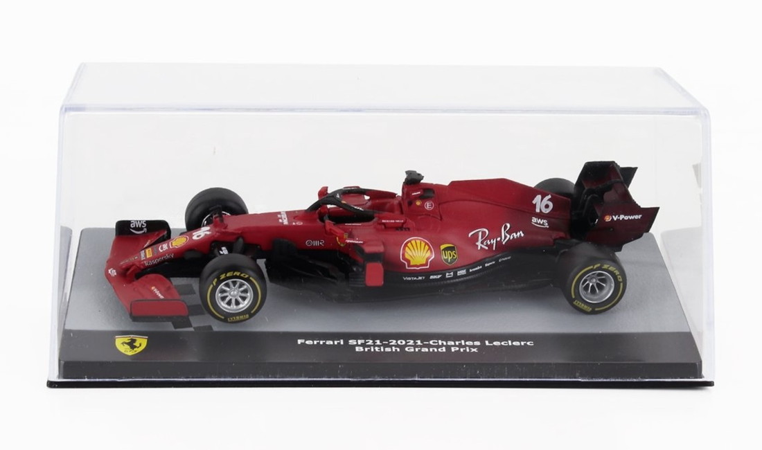 FERRARIフェラーリ F1 SF21 スクーデリア フェラーリ N 16 2位 イギリスGP 2021 シャルル ルクレール レッドブラック FERRARI-F1-COLLECTION / EDICOLA 1/43 ミニカー