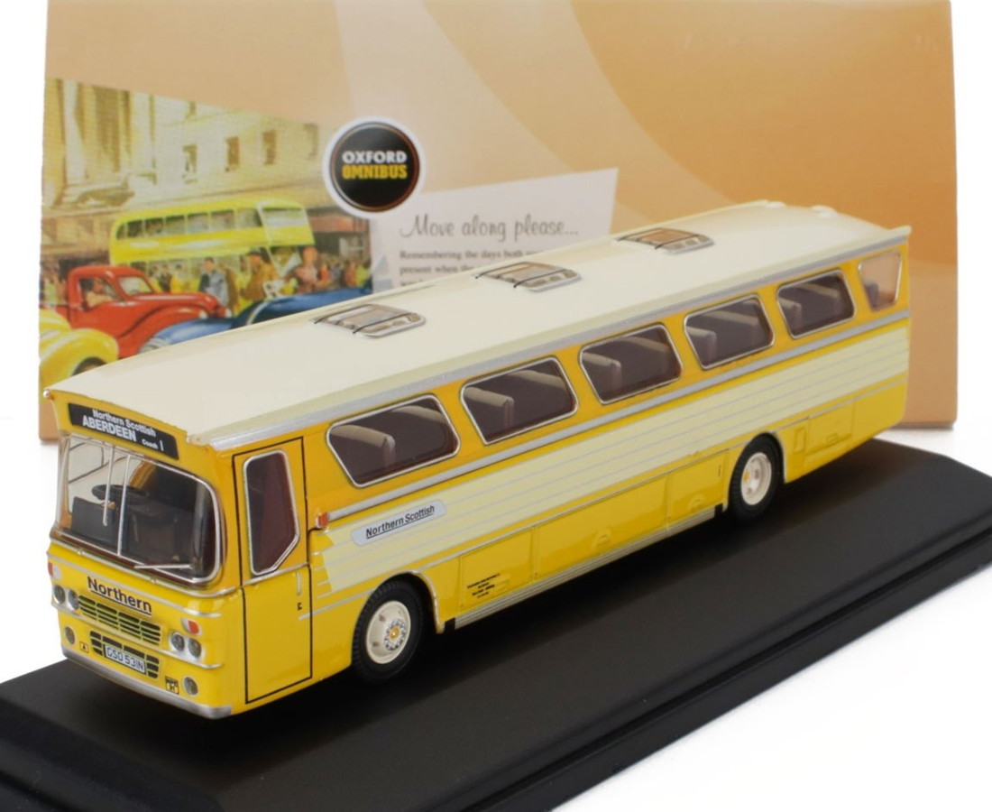 ALEXANDER DENNISアレクサンダーデニス Mタイプ バス 1975 イエロー クリーム / oxford 1/76 ミニカー