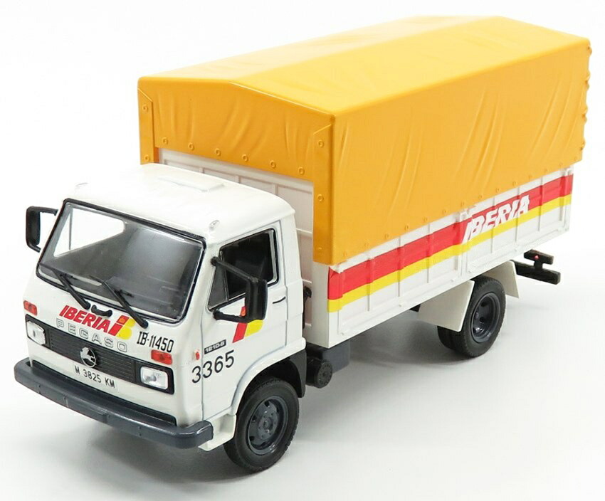 PEGASOペガソ EKYS 1210 貨物自動車 IBERIA 1986 白いこと黄色 ALTAYA-PEGASO-COLLECTION-SALVAT / EDICOLA 1/43 ミニカー