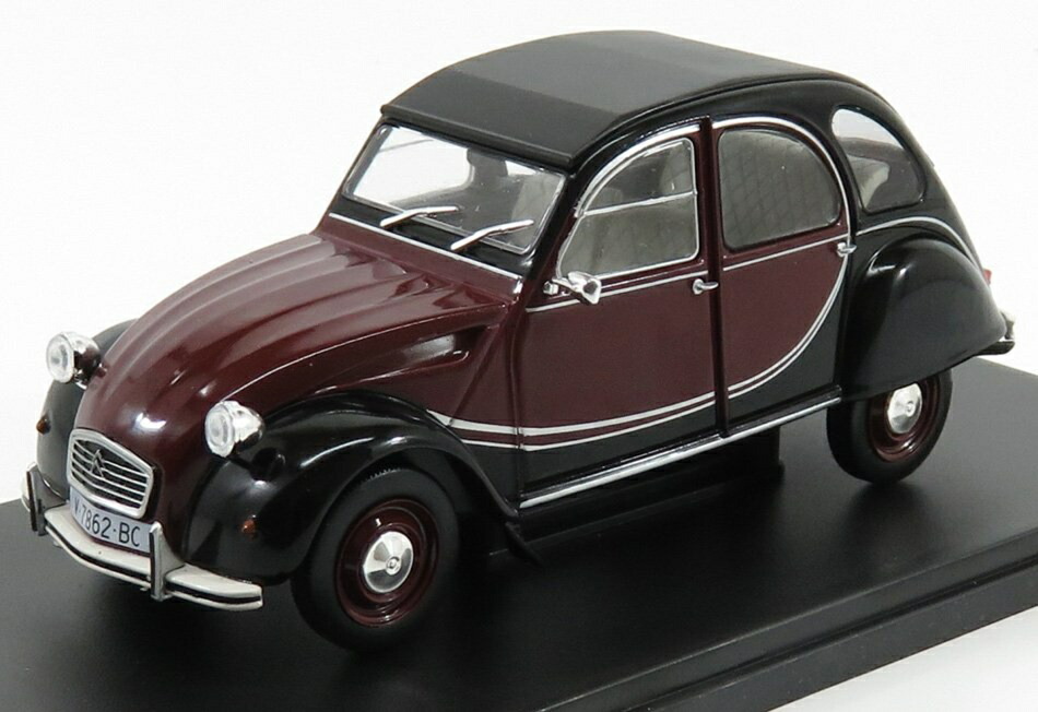 CITROENシトロエン 2CV チャールストン 1982 赤いこと黒いこと COCHES-INOLVIDABLES-SALVAT-ESPANA / EDICOLA 1/24 ミニカー