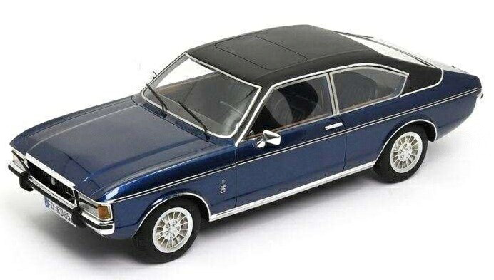 【予約】FORD ENGLANDフォード グラナダ クーペ 1972 ブルーブラック / SCHUCO 1/18 ミニカー