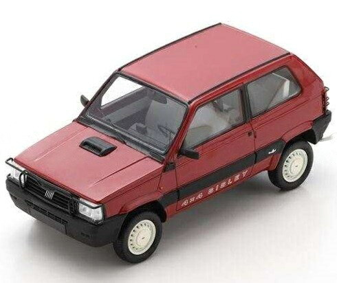 【取っておく】FIAT判決 ジャイアントパンダ 4x4 1989 赤いこと / SCHUCO 1/18 ミニカー