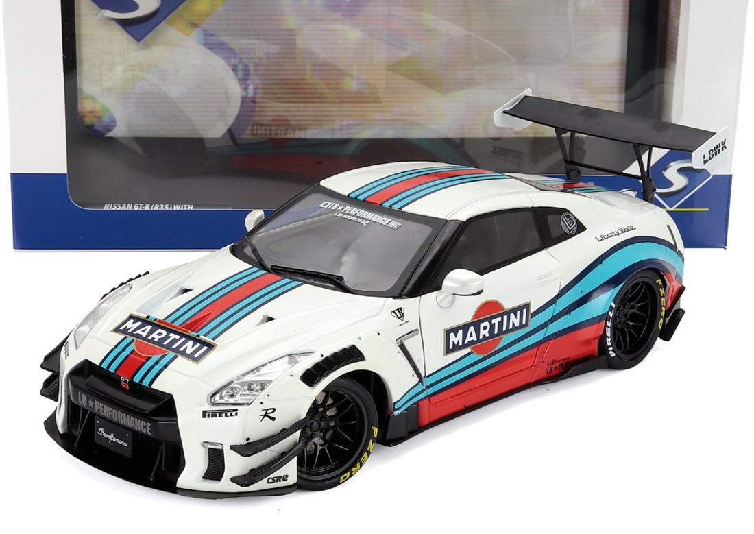 NISSANニッサン GT R R35 N 0 マルティーニレーシング LBワークス 2024 / SOLIDO 1/18 ミニカー｜ラストホビー