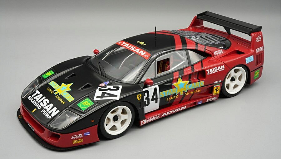 【予約】2026年発売予定Ferrariフェラーリ F40 LM チーム タイサン N 34 JGTC 1995 アンソニー レイド 近藤真彦 レッド ブラック / TECNOMODEL 1/18 ミニカー｜ラストホビー