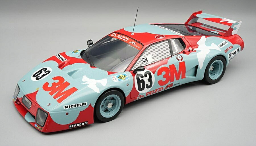 【予約】2026年発売予定Ferrariフェラーリ 512BB LM チーム JMS N 63 24h ル マン 1979 M.ルクレール C.バローレナ P.グレッグ ライトブルー レ / TECNOMODEL 1/18 ミニカー｜ラストホビー