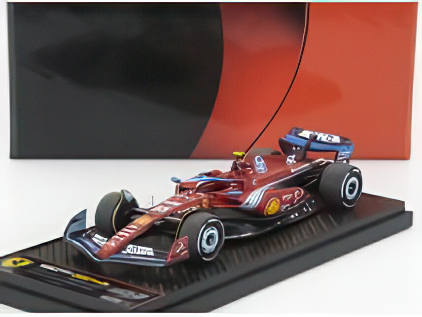 FERRARI F1 空想科学小説-24 野球クラブ スクーデリア フェラーリ 55号車 5位 マイアミGP 2024 カルロス・サインツ 赤いこと ともし火青み/ BBR 1/43 155台押さえるミニカー