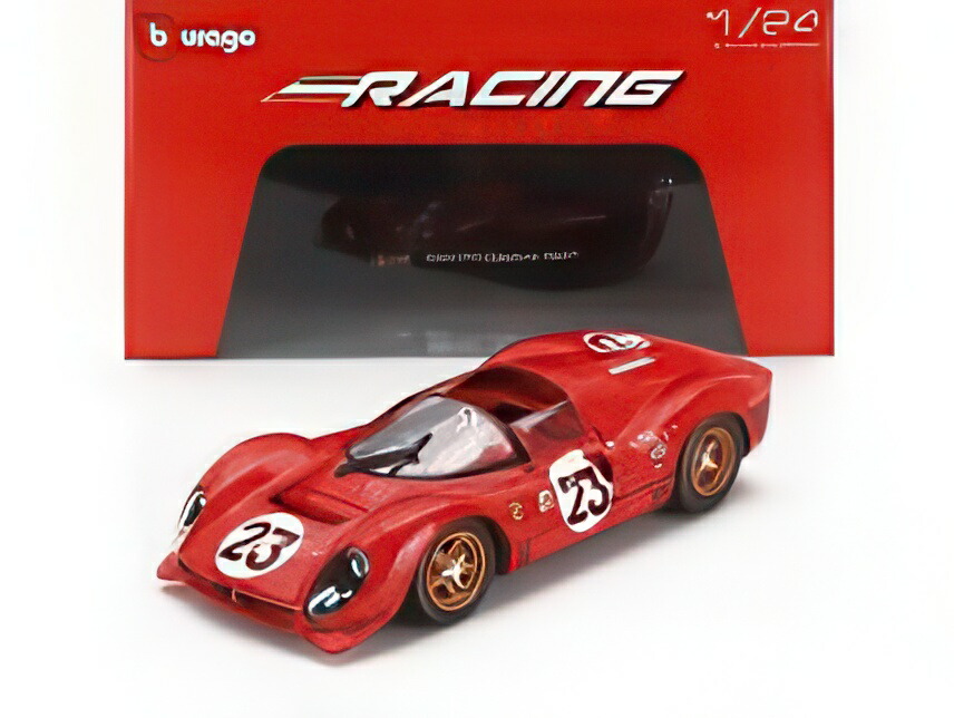 楽天市場】ミニカー フェラーリ 1/12 フェラーリ 330 P4 ＃23 赤