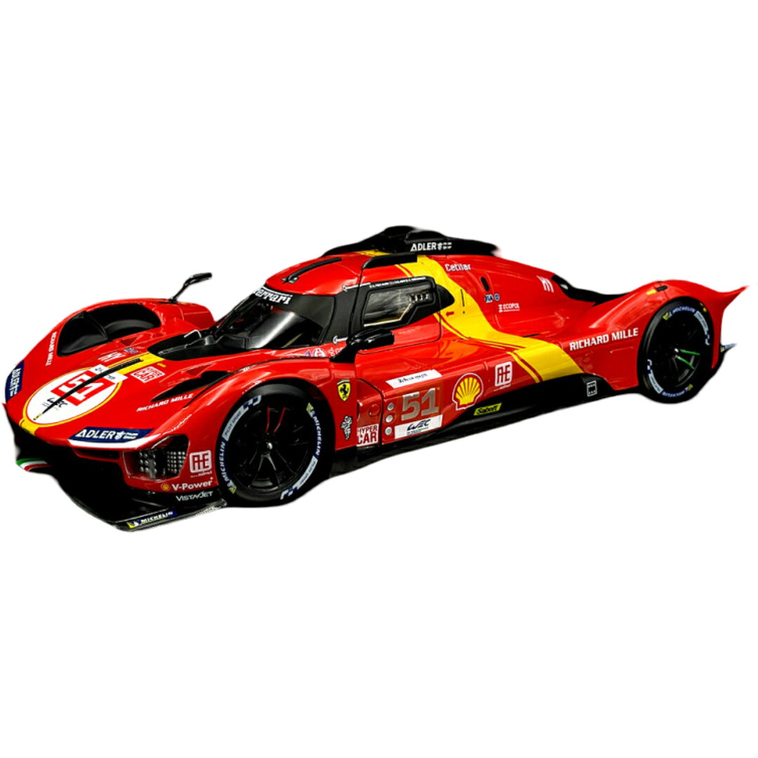 Ferrariフェラーリ 499P No.51 ルマン24時間優勝 2023 Calado/Pier Guidi/Giovinazzi / Bburago 1/18 ミニカー