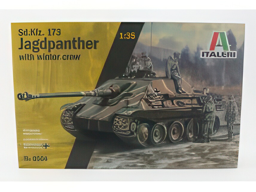 特車 SD.KFZ. 173 ヤークトパンター 冬期乗り組み員付 軍用 1945/ ITALERI 1/35 プラモデル 一揃いの道具ひな型ミニカー