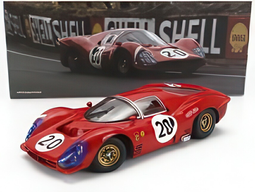 FERRARI 330 P3 4.0L V12 クーペ ch.0848 チーム Ferrari SEFAC 20号車 ルマン24時間 1966 ルドヴィコ・スカルフィオッティ マイク・パークス レッド/ Werk83 1/18 ミニカー 12,096円