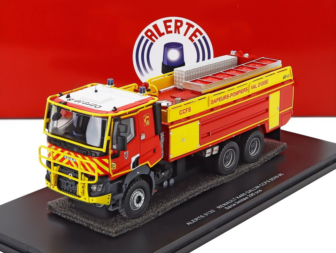 Renaultルノー K460 Gallin CCFS SDIS 95 Tanker Truck油槽船貨物自動車 Saupers Pompiers Val D\u0027O 290台制限事項 / ALERTE 1/43 貨物自動車商用車