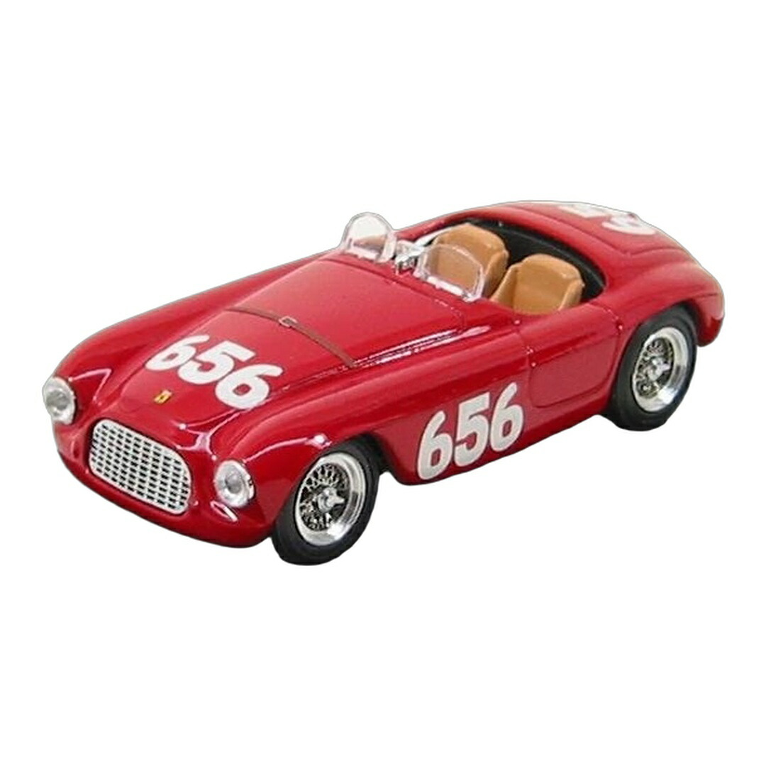 Ferrariフェラーリ 166MM Spider細蟹 1950 No.656 Mille Migliaミッレミリア Marzotto Marini 赤いこと / ART-MODEL 1/43 ミニカー ミニカー・トイカー-おもちゃ