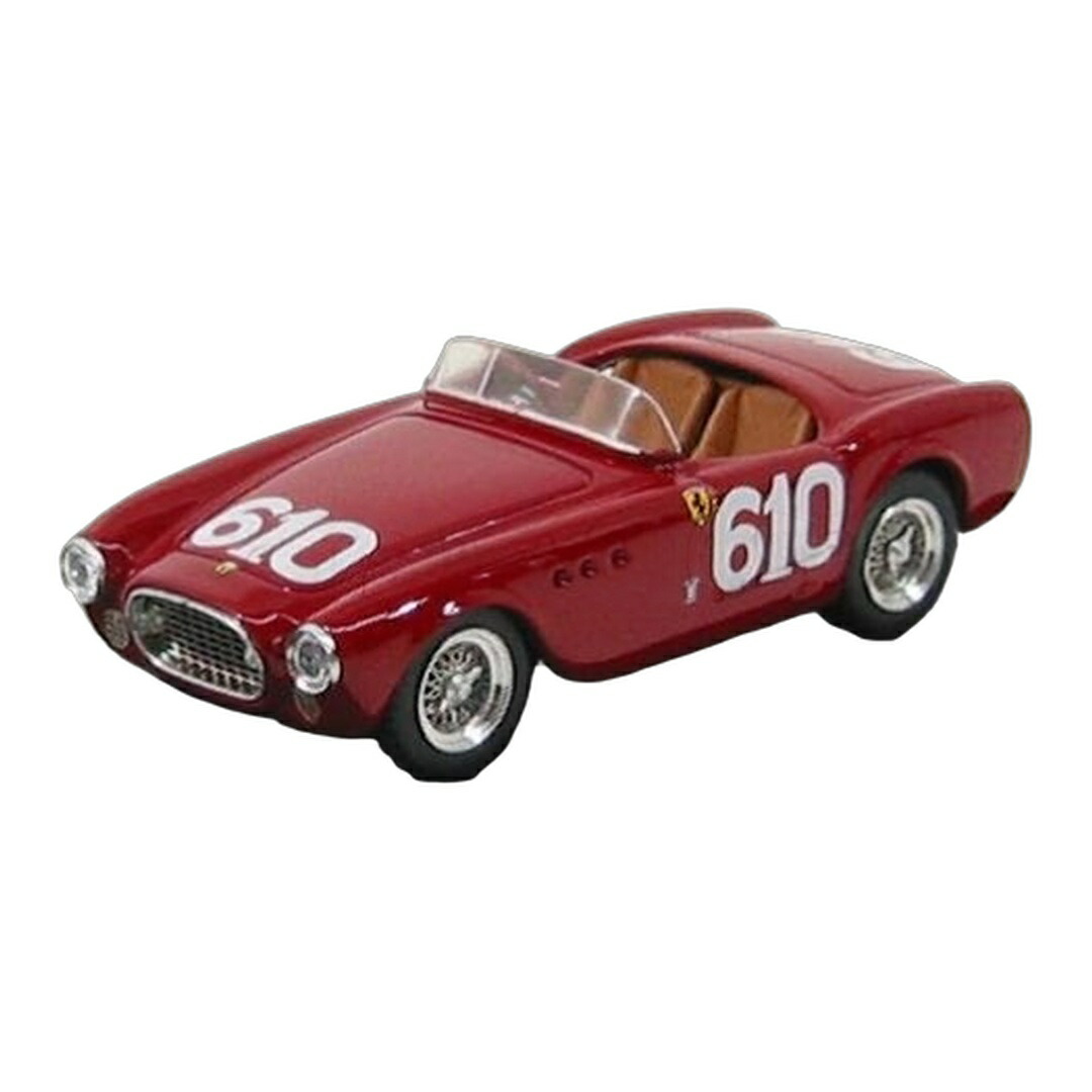 Ferrariフェラーリ 225S Spider細蟹 1951 No.610 Mille Migliaミッレミリア Scotti Cantini 赤いこと / ART-MODEL 1/43 ミニカー おもちゃ-ミニカー・トイカー-車
