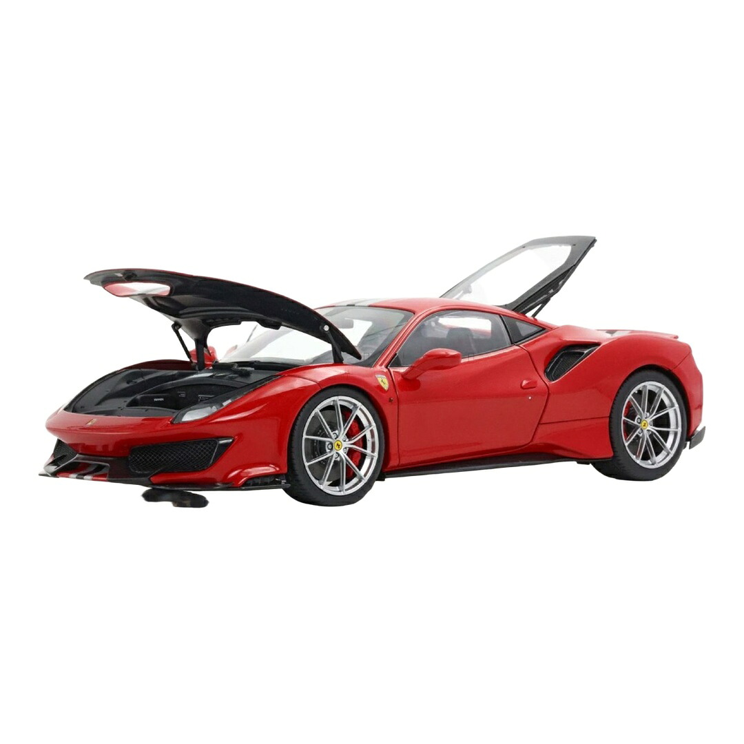 【予約】2026年発売予定 Ferrariフェラーリ 488 PISTA 2018 メタリックレッド 開閉機構付き / BBR 1/18 ミニカー｜ラストホビー
