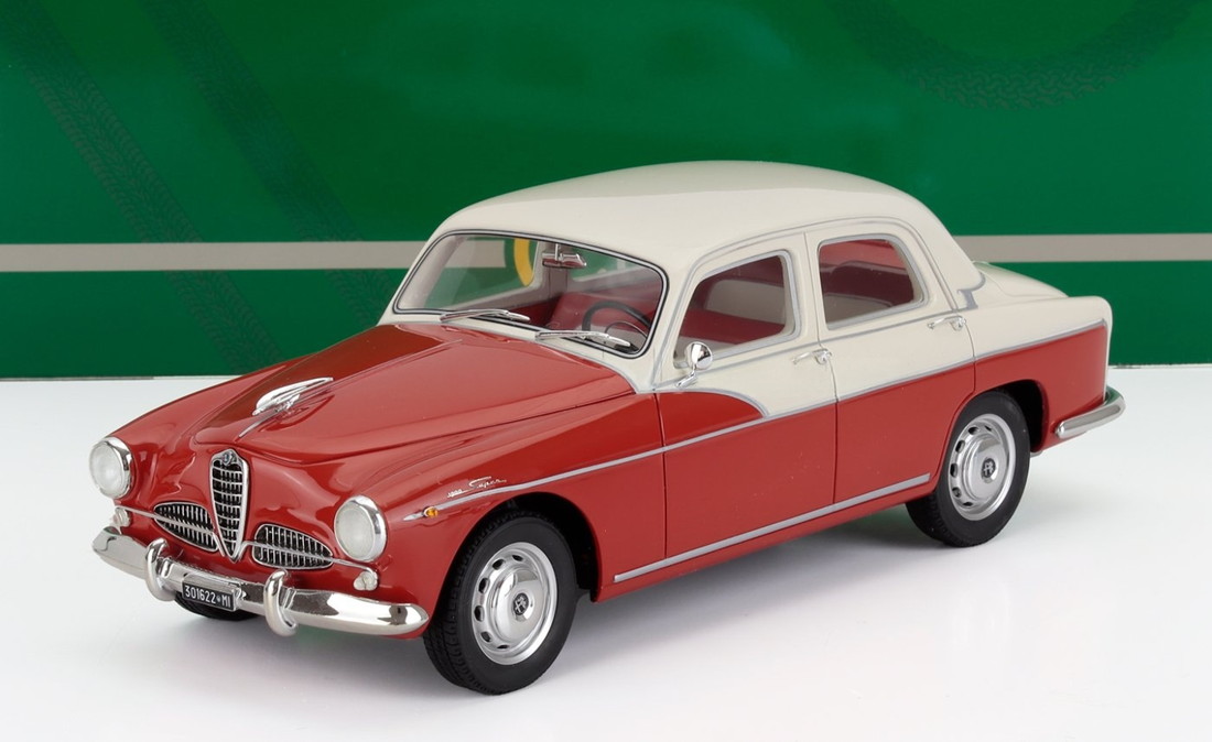 【予約】 ALFA ROMEOアルファロメオ 1900 SUPERスーパー BERLINAベルリーナ 1958 レッド ホワイト / Cult-Scale 1/18 ミニカー