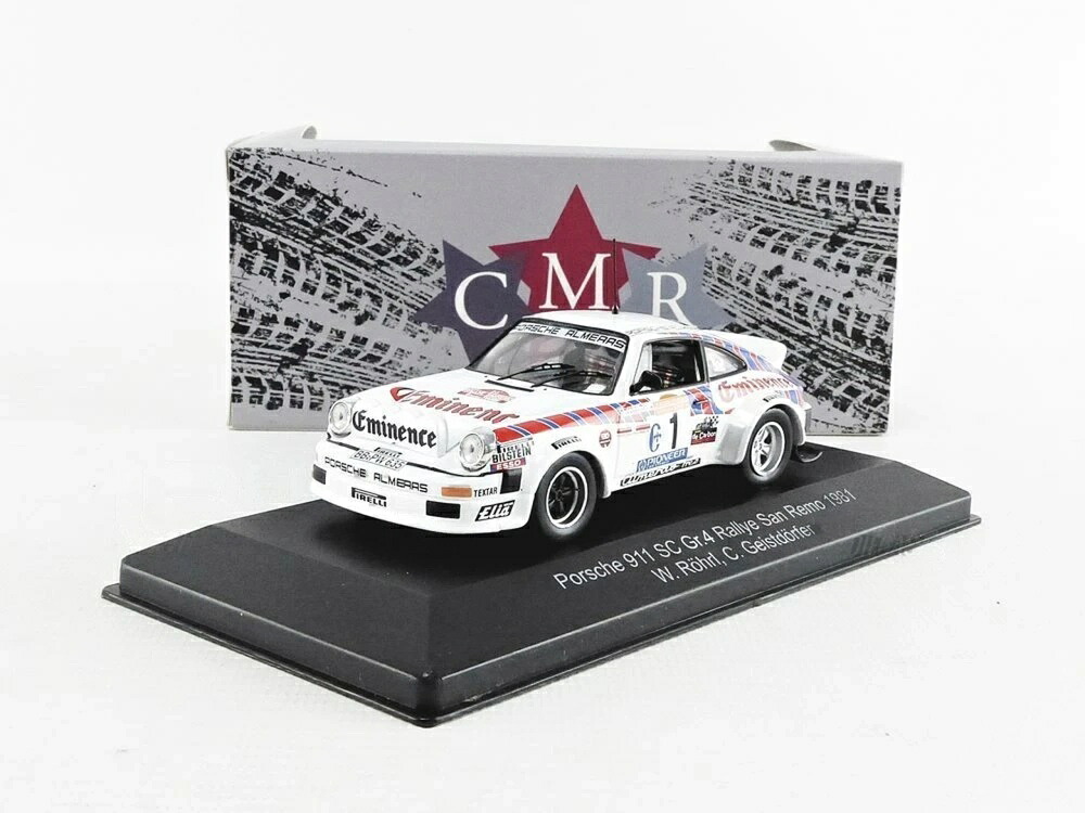 【取って置く】 ポルシェ 911 SC Gr.4 #1 ラリー・サンレモ 1981 W.渦状文 / CMR 1/43 ミニカー