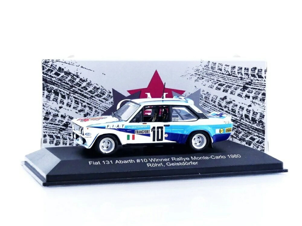勅令 131 アバルト #10 ラリー・モンテカルロ 1980 勝ちとる車 渦状文/ガイストドルファー / CMR 1/43 ミニカー