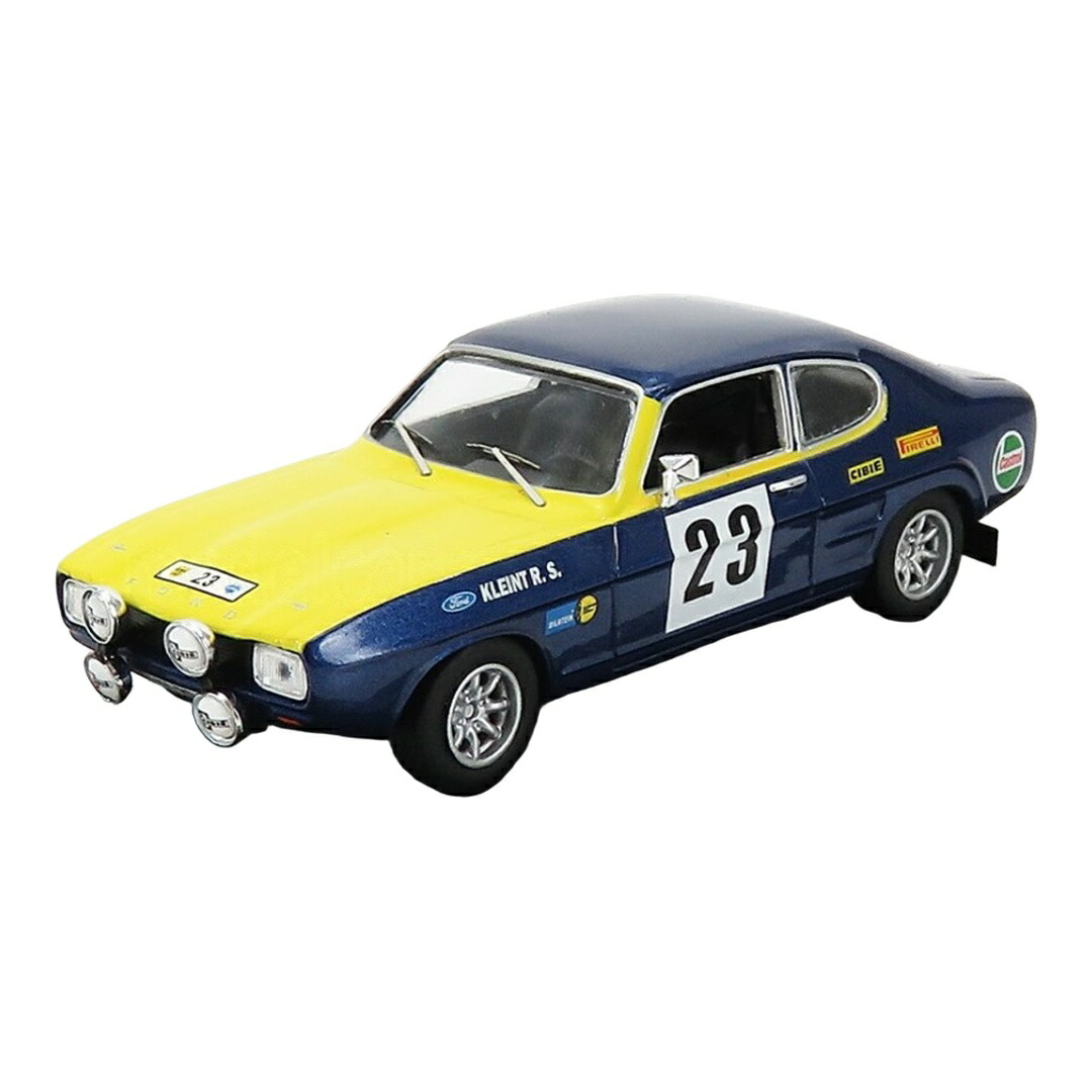 Fordジェラルド・r・フォード Capri 2600 GT #23 1972年オリンピアラリー W.Rohrl H.Rothfuss 青碧/黄色 / CMR 1/43 ミニカー