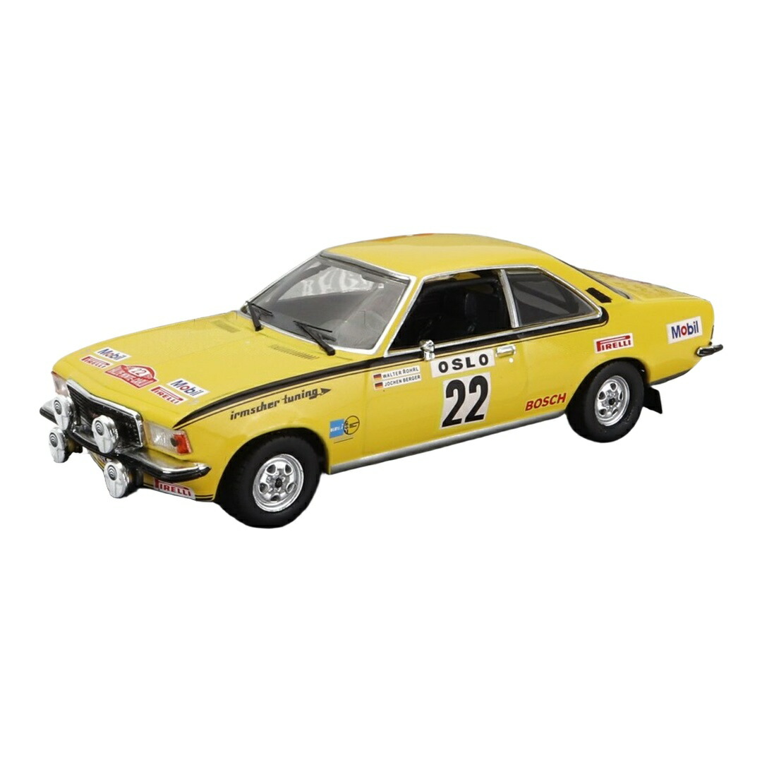 Opelオペル Commodore B GS/E #22 ラリーモンテカルロ 1973 W.Rohrl J.Berger 黄色 / CMR 1/43 ミニカー