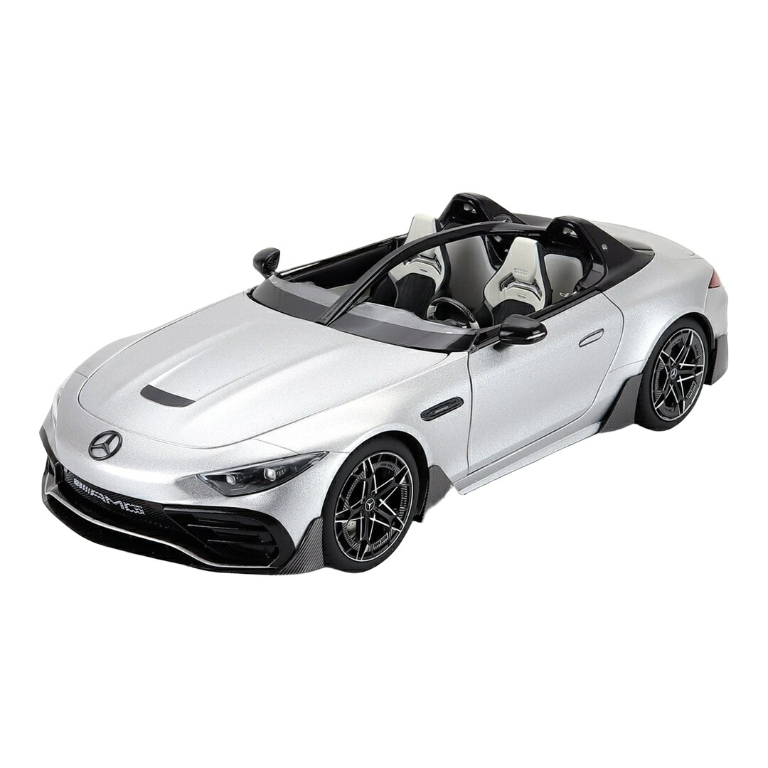 Mercedes Benzメルセデスベンツ SLクラス AMG PureSpeed スパイダー 2025 シルバー 開閉機構付き / NZG 1/18 ミニカー｜ラストホビー