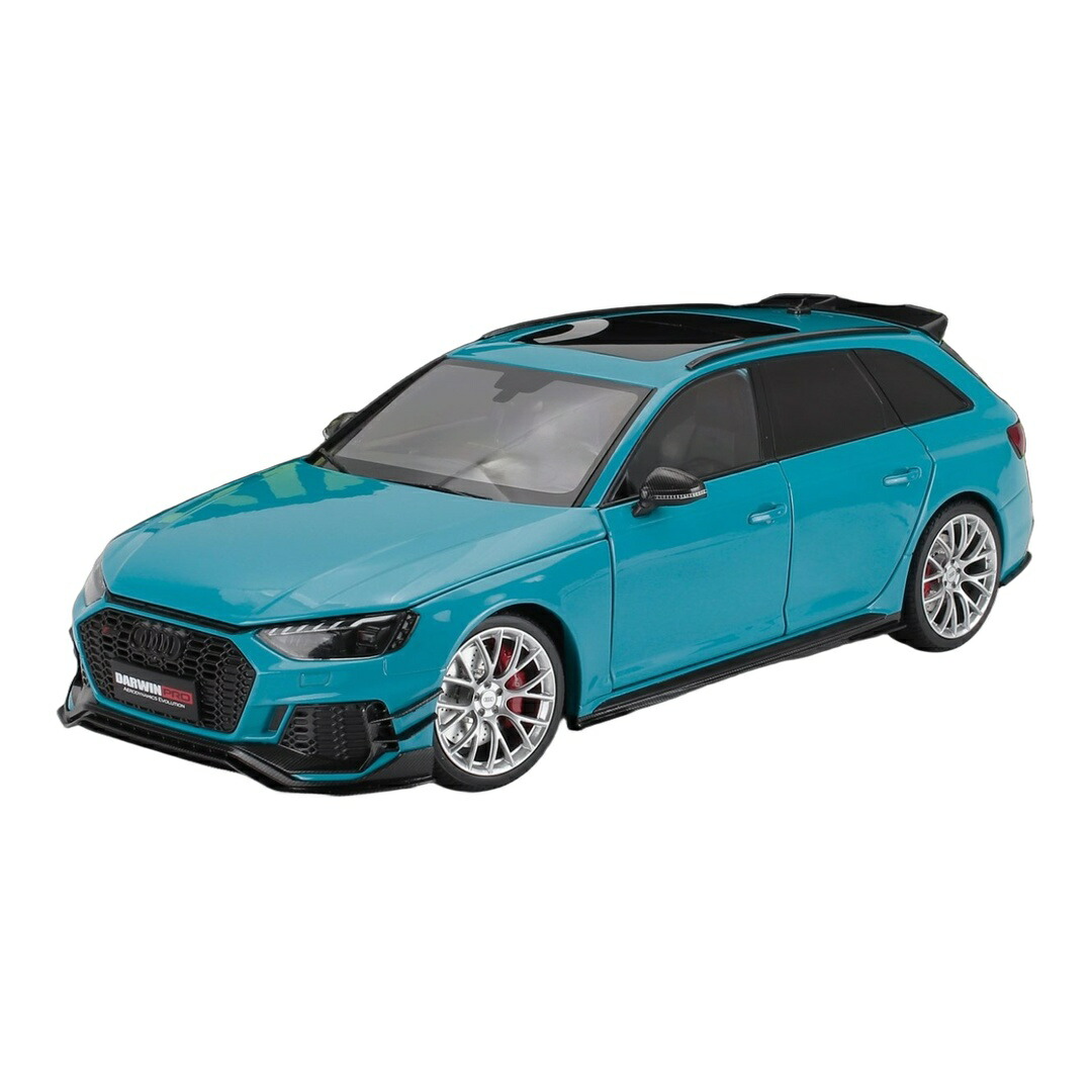 AUDIアウディ A4 RS4 DARWIN PRO (B9) AVANTアバント SW STATION WAGONステーションワゴン 2020 BLUE METブルーメタリック / NZG 1/18 ミニカー
