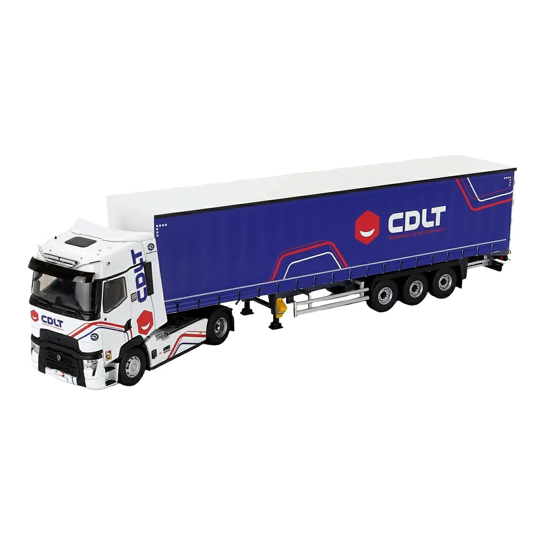 Renaultルノー T-LINE HIGH トラック CDLT TRANSPORTS 2023 ホワイト/ブルー / ELIGOR 1/43 ミニカー トラック模型|ラストホビー
