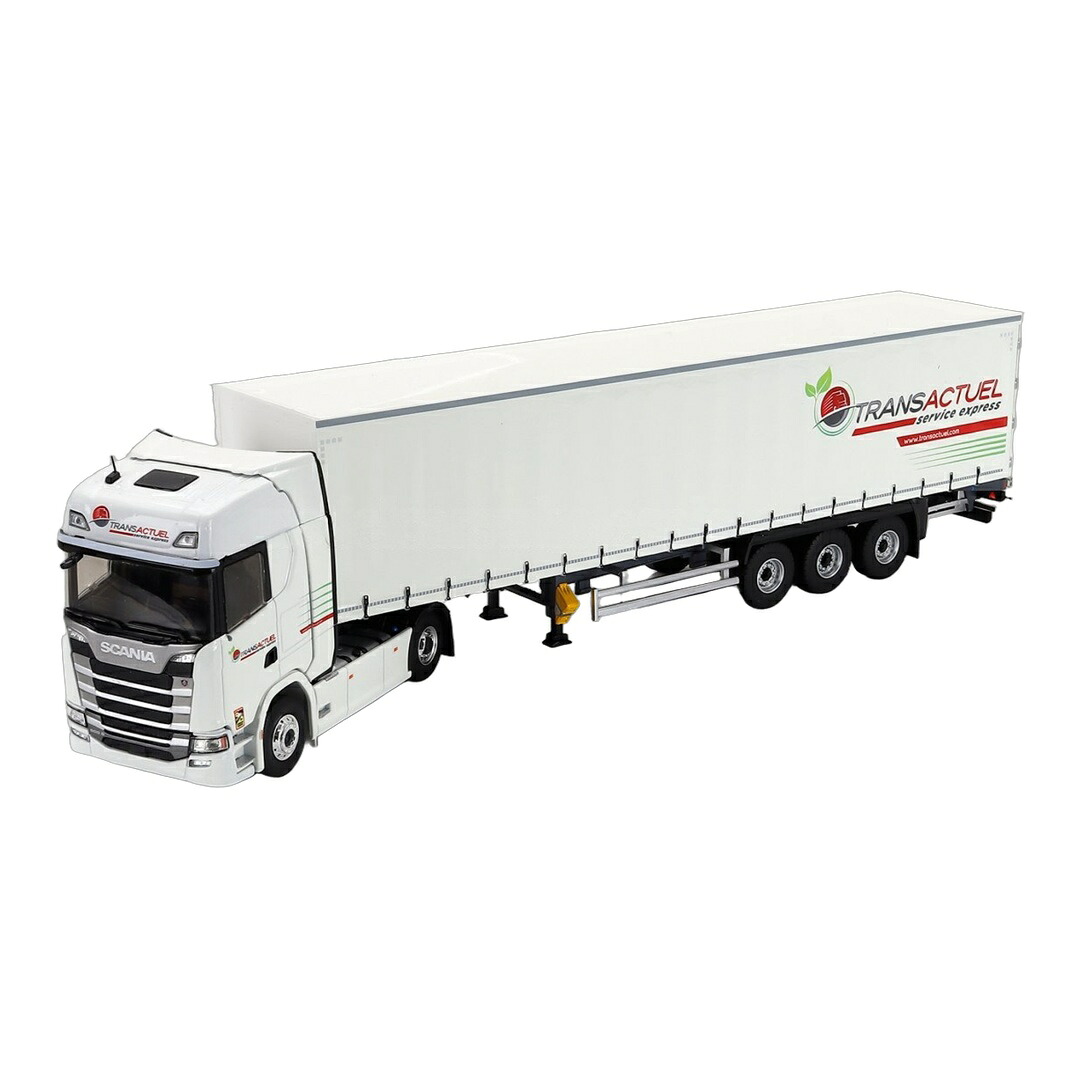 SCANIAスカニア S500 2021 TRUCKトラック TELONATO TRANSACTUEL TRANSPORTS ホワイト / ELIGOR 1/43 トラック商用車｜ラストホビー