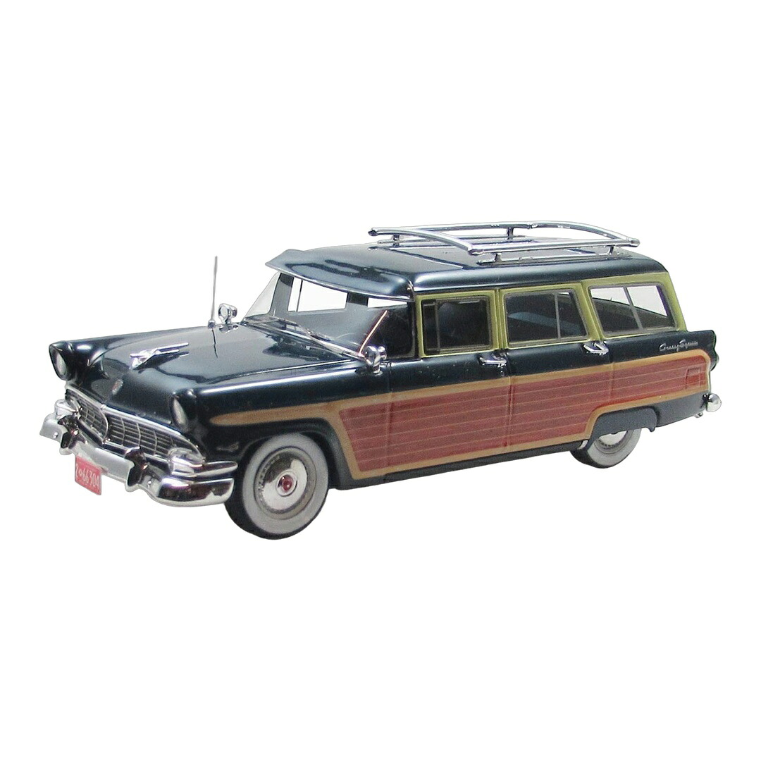【予約】2026年発売予定 FORD USAフォード COUNTRY SQUIREカントリースクワイア SW STATION WAGONステーションワゴン 1955 DARK BLUE / ESVAL 1/43 ミニカー