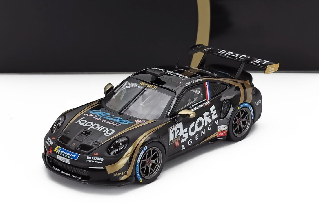 Porscheポルシェ 911 992 GT3 Cup Team Schumacher CLRT No.12 Winner Porsche Cup Monaco 2024 Larry te / IXO 1/43 ミニカー ミニカー・トイカー-おもちゃ-車