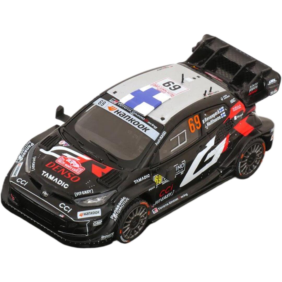 Toyotaトヨタ GR Yarisヤリス Rally1 No.69 Rally Monte Carloモンテカルロ 2025 Rovanperae Halttunen / IXO 1/43 ミニカー
