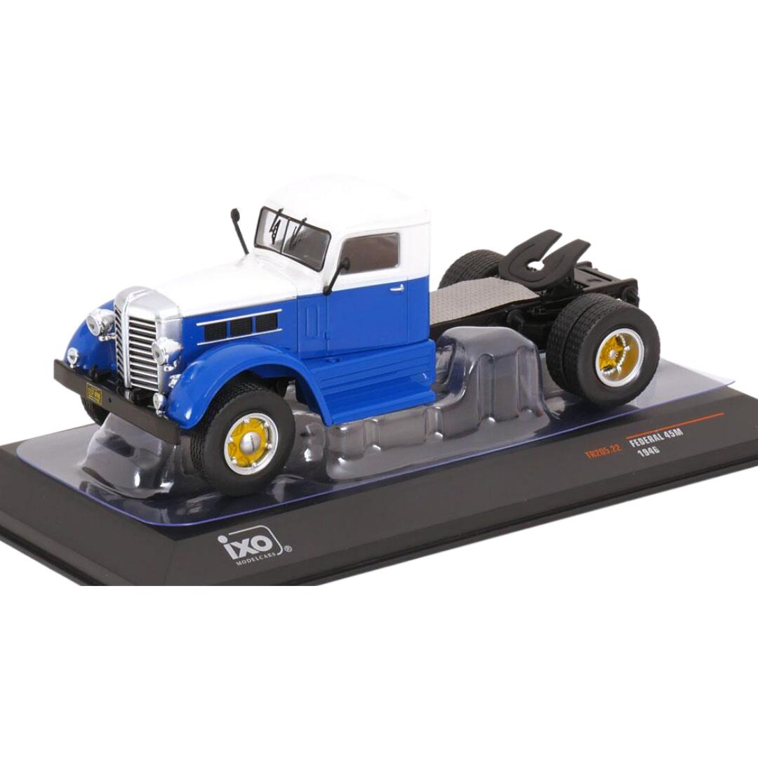 Federalフェデラル 45M towing vehicleトーイングビークル 1946 ブルー ホワイト / IXO 1/43 ミニカー