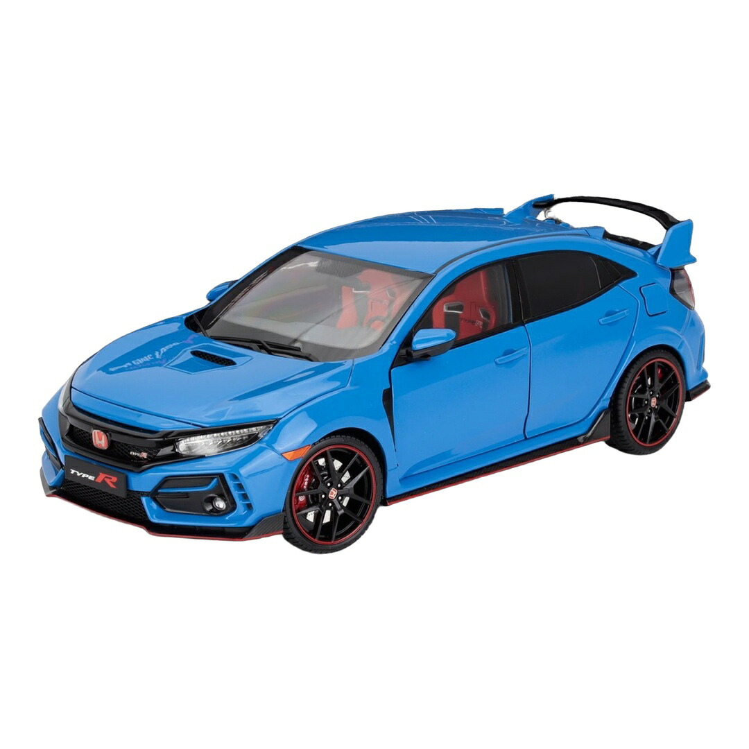Hondaホンダ シビック TYPE-R FK8 2020 青み 開閉規則体系付き添い人 / LCD 1/18 ミニカー