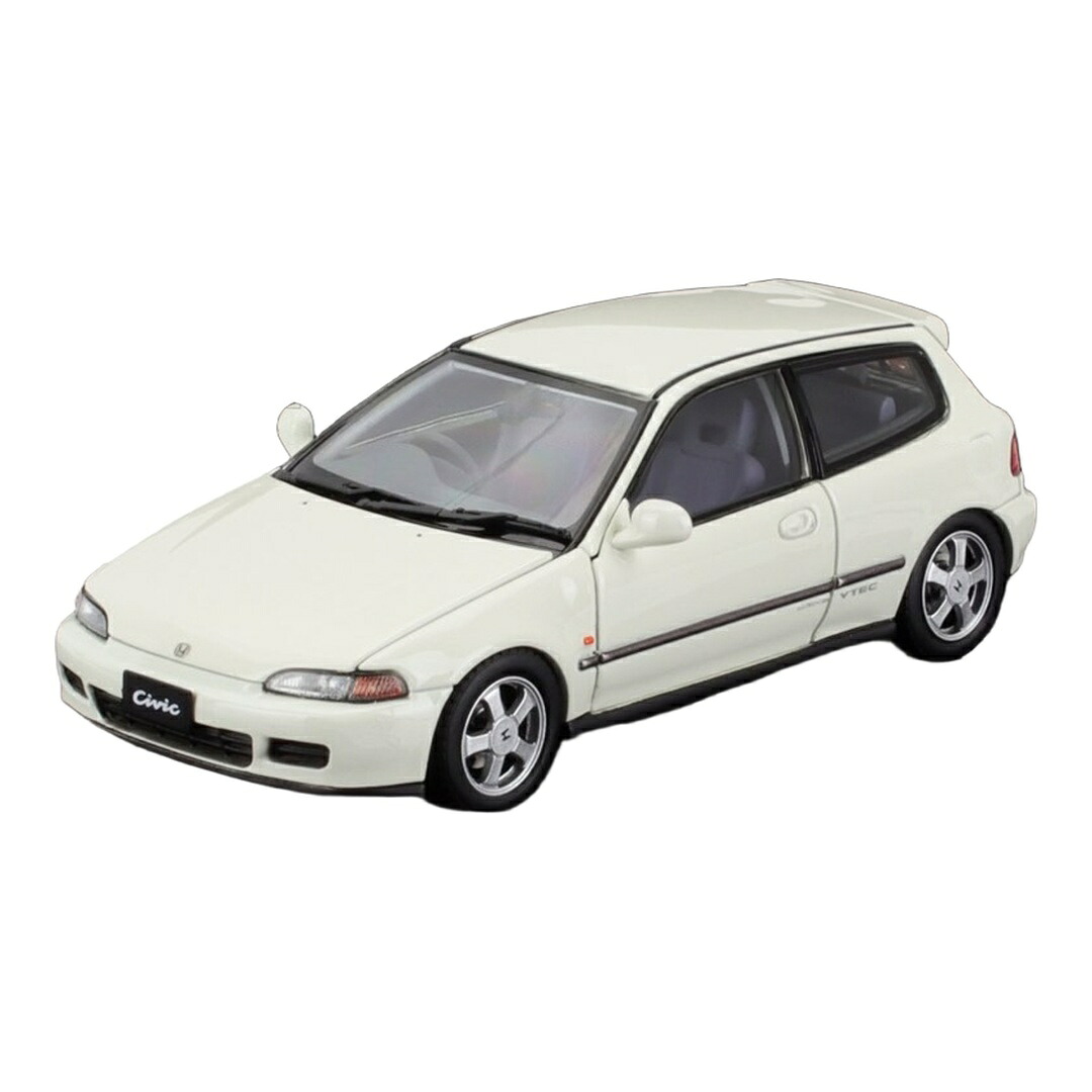 Hondaホンダ Civicシビック SiR II EG6 VTEC 1993 ホワイト 開閉機構付き / LCD 1/43 ミニカー｜ラストホビー