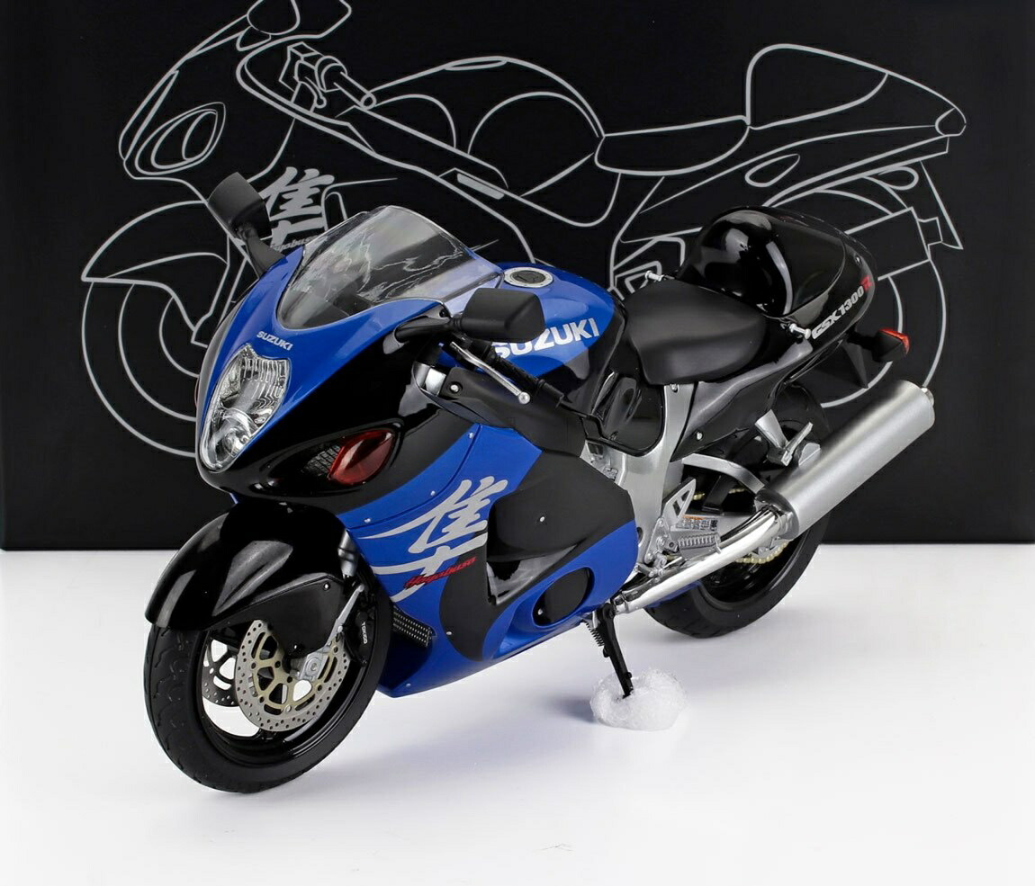 Suzukiスズキ GSX 1300R Hayabusaハヤブサ 2001 ブルー/ブラック / LCD 1/12 ミニカー バイク模型｜ラストホビー