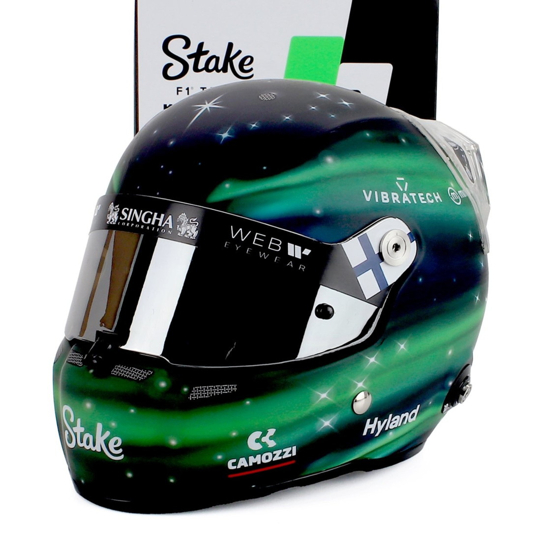 Stiloスティーロ Casco Helmet安全帽 F1 Valtteri Bottasバルテリボッタス 2024 Team Stake Kick Sauberザウバー / MINI HELMET 1/2 ミニカー