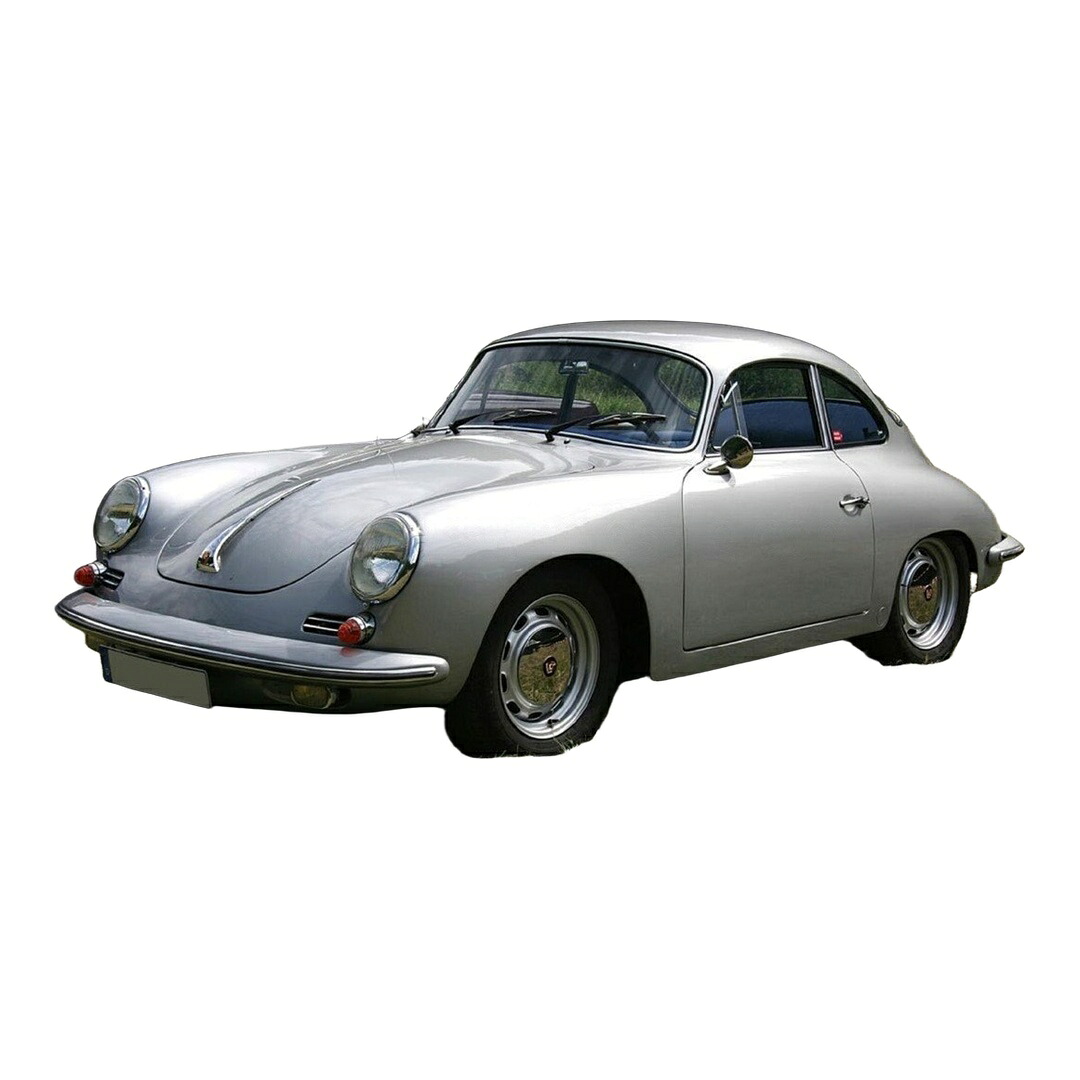 【取って置く】2026年発売予定を組む Porscheポルシェ 356C クーペ 1964 しろがね色 / Norev 1/12 ミニカー