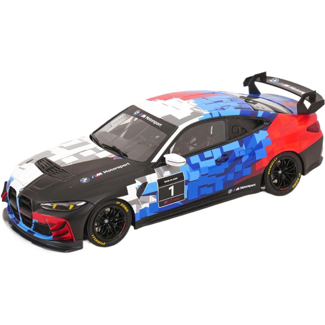 BMW M4 GT4 Coupeクーペ 2024 白いこと 青色 赤いこと 黒いこと 制限事項999台 / OTTO 1/18 ミニカー