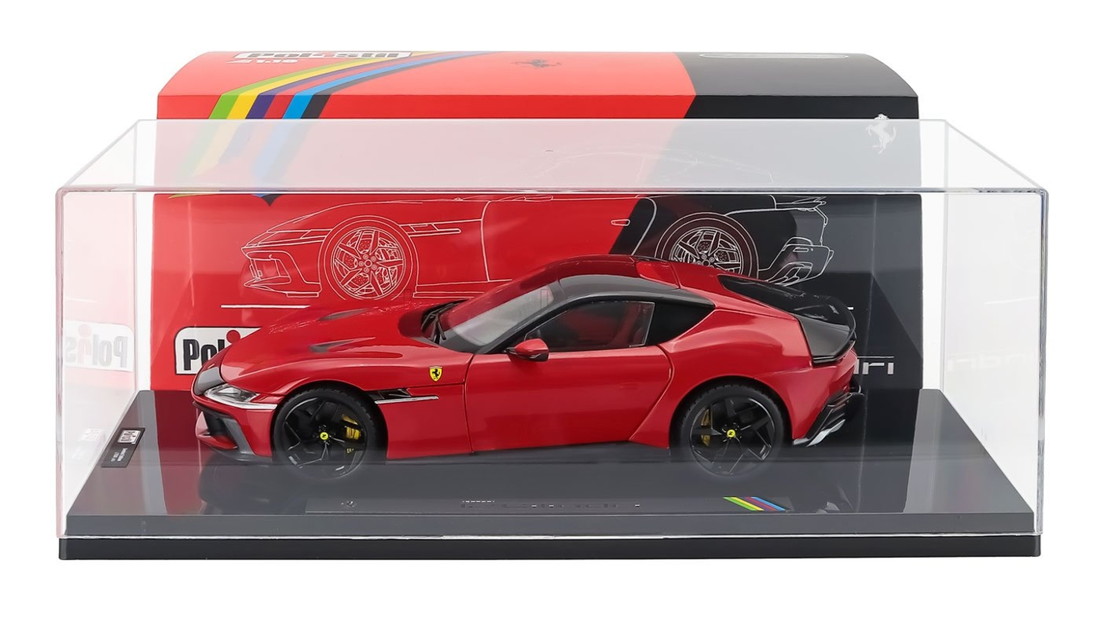 【取っておく】 FERRARIフェラーリ 12CILINDRI 2024 NUMBERED ONE BY ONE ROSSO CORSAロッソコルサ 赤いこと 外国で押さえる 外国で押さえる / POLISTIL 1/18 ミニカー