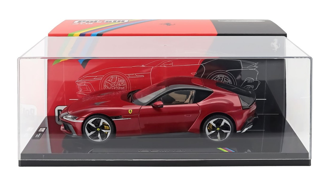【取っておく】 FERRARIフェラーリ 12CILINDRI 2024 NUMBERED ONE BY ONE ROSSO IMOLAロッソイモラ レッドメタリック 外国で限 外国で押さえる / POLISTIL 1/18 ミニカー