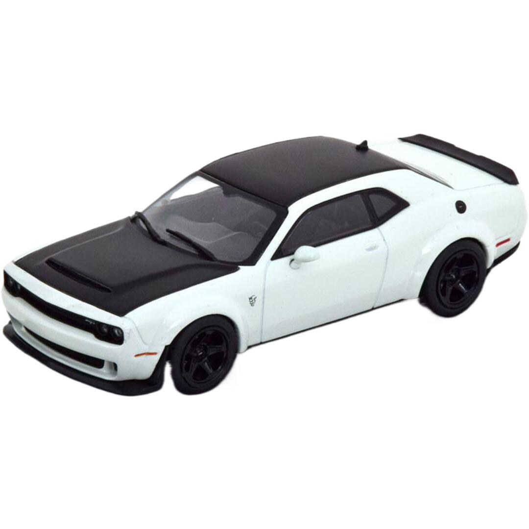 Dodgeダッジ Challengerチャレンジャー SRT Demon天魔波旬 V8 6 2L 2018 白いこと 滑っこい黒いこと / SOLIDO 1/43 ミニカー