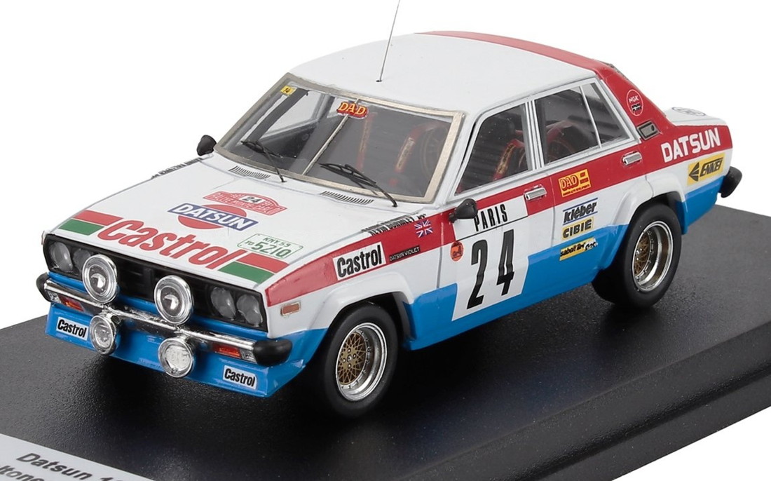 【取っておく】 Datsunダットサン 160J (night version)ナイト爵変わり種 1981 No.24 Rally Monte Carloラリーモンテカルロ  150台押さえる / Trofeu 1/43 ミニカー