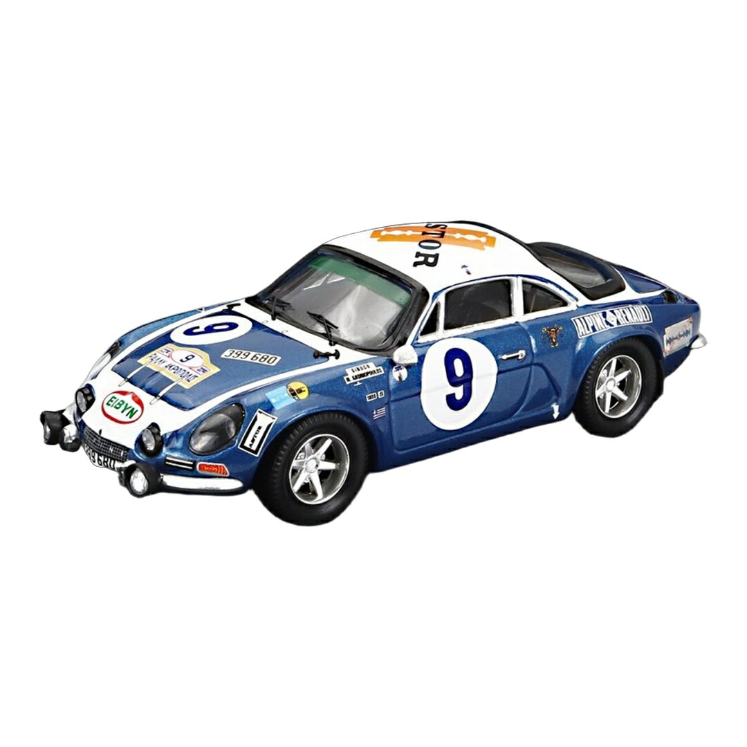 RENAULTルノー A110 ALPINEアルピーヌ 1975 2nd RALLY ACROPOLIS No.9 night version T.LIVIERATOS 150台限定 / Trofeu 1/43 ミニカー