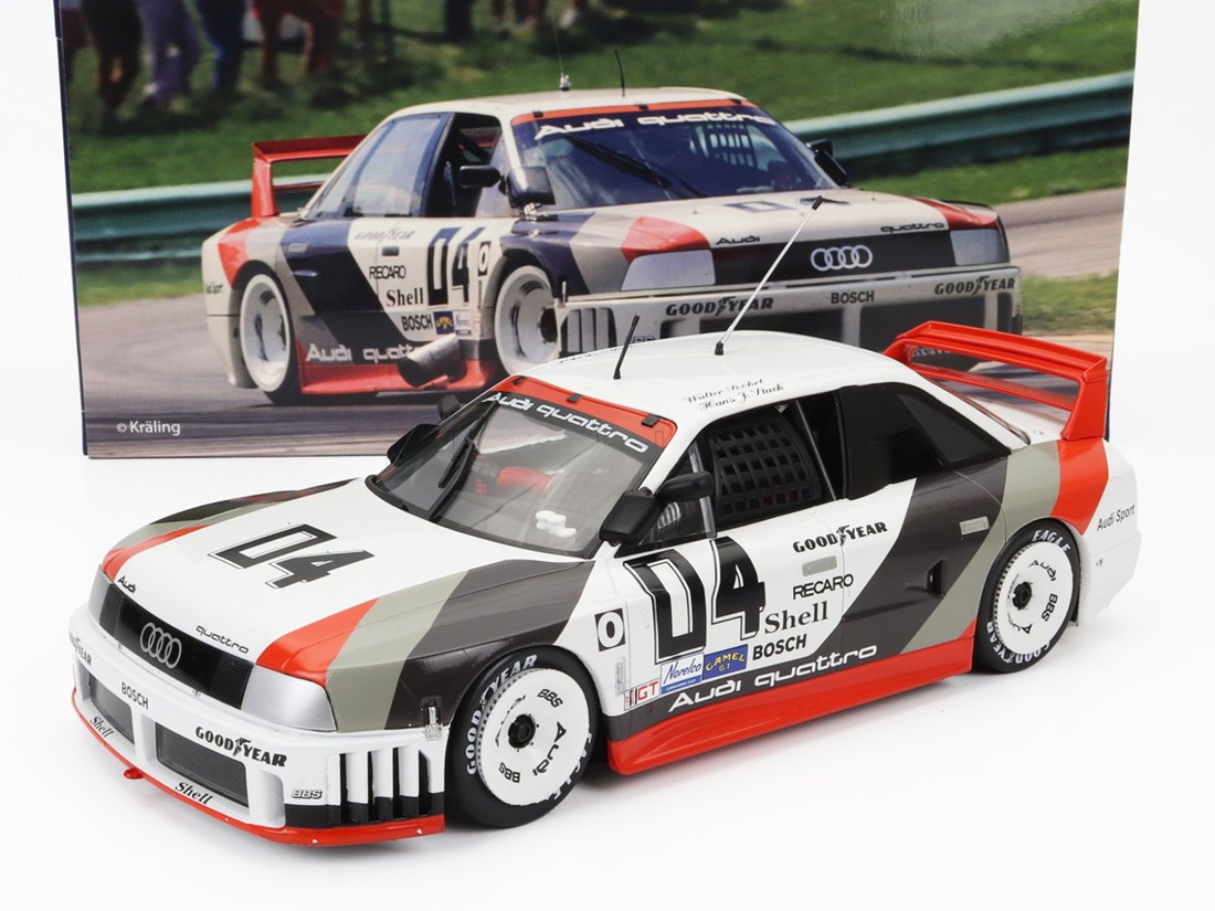 Audiアウディ 90 Quattroクワトロ 1989 No.4 Miller High Life 500km IMSA Walter Rohrl Hans Joachim Stu / Werk83 1/18 ミニカー