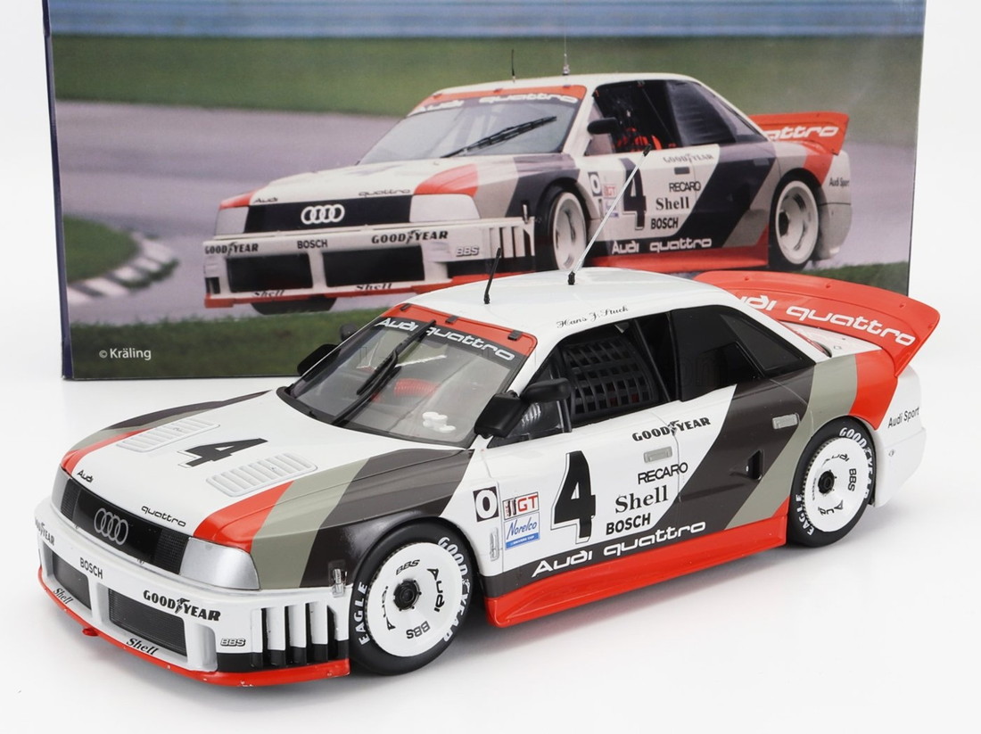 Audiアウディ 90 Quattroクワトロ 1989 Team Audi Sport No.4 Winner IMSA Laguna Seca Hans Joachim Stuc / Werk83 1/18 ミニカー